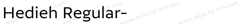 Hedieh Regular字体转换